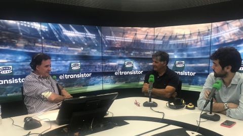 Toni Nadal con Jos&eacute; Ram&oacute;n de la Morena en El Transistor. 