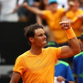 Nadal celebra su triunfo sobre Shapovalov Nadal celebra su triunfo sobre Shapovalov