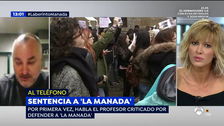 La bronca entre Susanna Griso y el profesor universitario que defiende a 'La Manada' La bronca entre Susanna Griso y el profesor universitario que defiende a 'La Manada'
