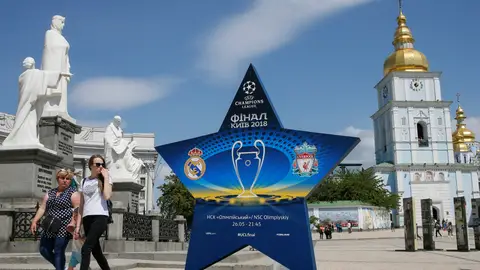 Kiev preparada para la final Kiev preparada para la final