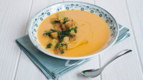 Crema de calabaza, zanahoria y apio