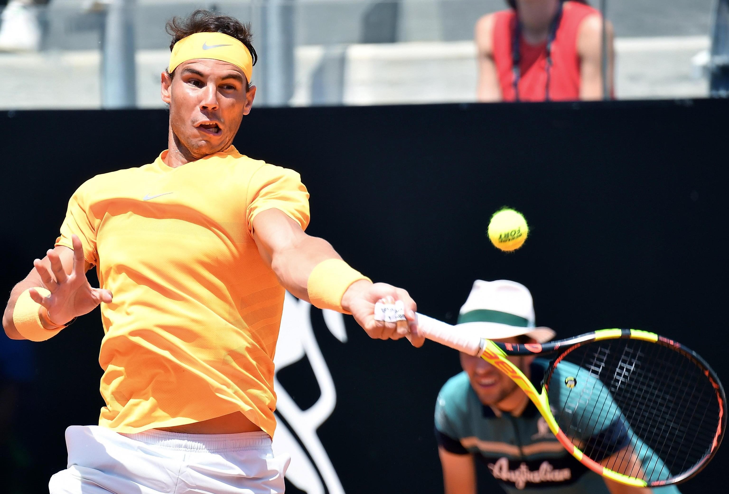 Nadal remonta en un trabajado triunfo ante Fognini para meterse en semifinales de Roma Nadal remonta en un trabajado triunfo ante Fognini para meterse en semifinales de Roma