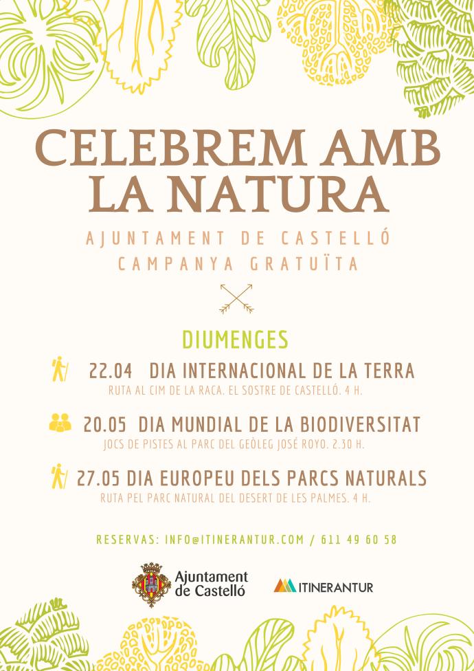 El ciclo ‘Celebrem amb la Natura’ organiza una yincana ambiental para el dia de la Biodiversidad El ciclo ‘Celebrem amb la Natura’ organiza una yincana ambiental para el dia de la Biodiversidad