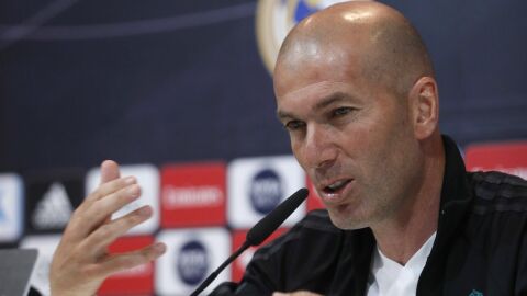 Zinedine Zidane, en rueda de prensa