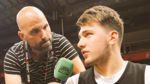Luka Doncic con David Camps. 