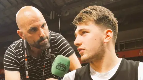 Luka Doncic con David Camps. Luka Doncic con David Camps.