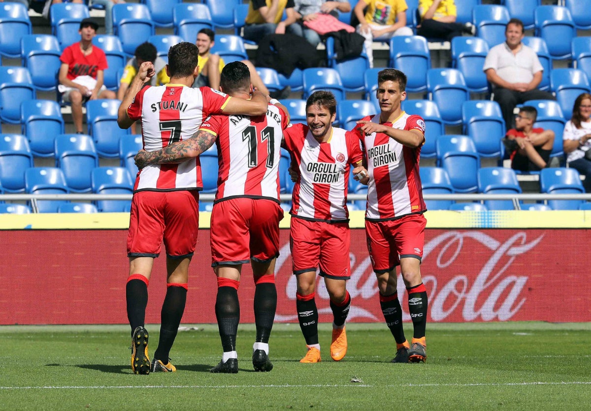 Stuani pone la guinda al Girona en la despedida de Las Palmas de Primera Stuani pone la guinda al Girona en la despedida de Las Palmas de Primera