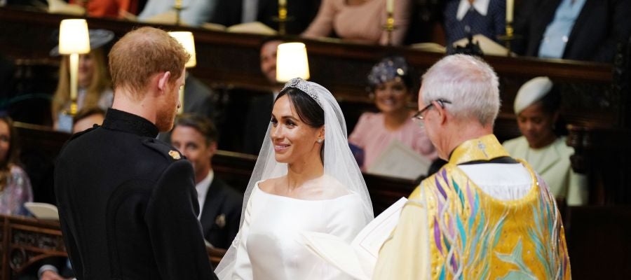 Meghan Markle durante su boda con el príncipe Harry Meghan Markle durante su boda con el príncipe Harry