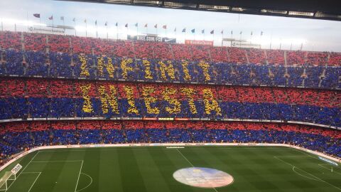 Mosaico homenaje a Iniesta
