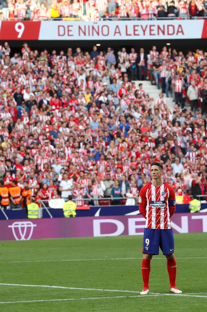 Así ha sonado el emotivo homenaje y las palabras de Torres en su despedida del Atlético de Madrid Así ha sonado el emotivo homenaje y las palabras de Torres en su despedida del Atlético de Madrid
