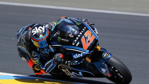 Bagnaia, en su moto