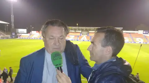 Lasaosa, presidente del Huesca, en El Transistor Lasaosa, presidente del Huesca, en El Transistor