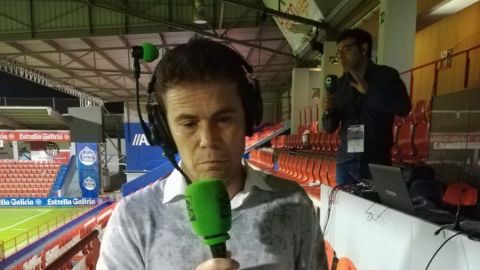 Rubi, entrenador del Huesca, en El Transistor