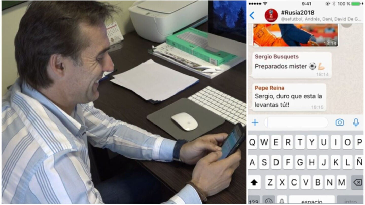 Lopetegui crea el grupo de Whatsapp de la Selecci&oacute;n