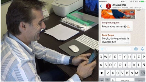 Lopetegui crea el grupo de Whatsapp de la Selecci&oacute;n
