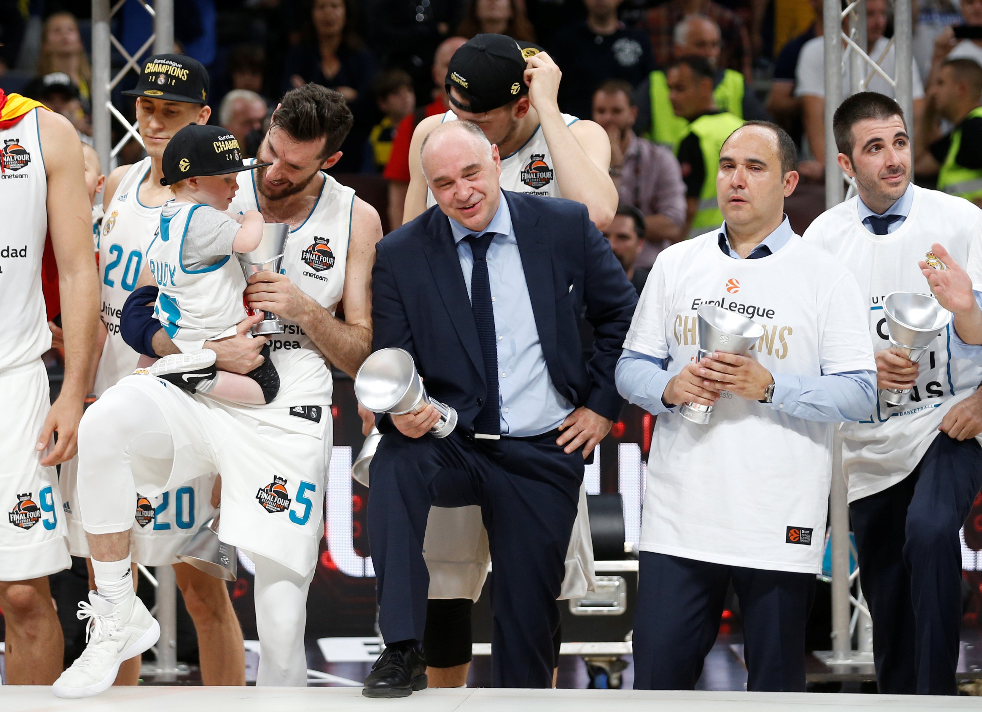 Pablo Laso suma 14 títulos en siete años como entrenador del Real Madrid Pablo Laso suma 14 títulos en siete años como entrenador del Real Madrid