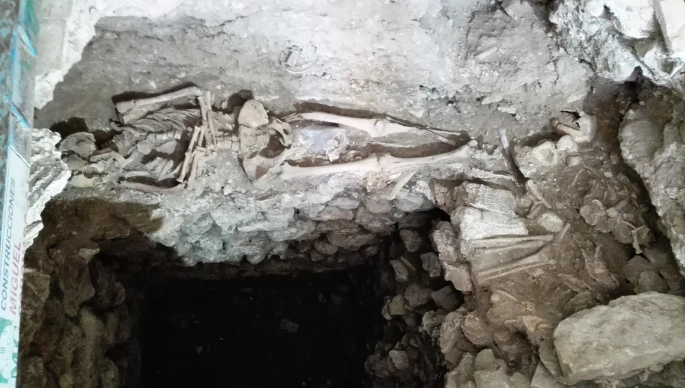 Restos humanos datados en el siglo XVIII encontrados en la iglesia de la Merced de Elche