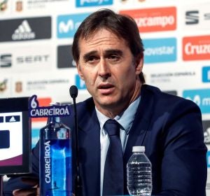 Julen Lopetegui, en rueda de prensa Julen Lopetegui, en rueda de prensa