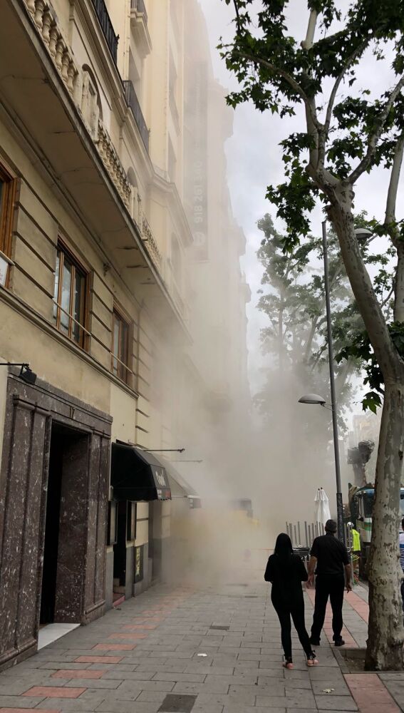 Se derrumba el forjado de un edificio en rehabilitación en Madrid