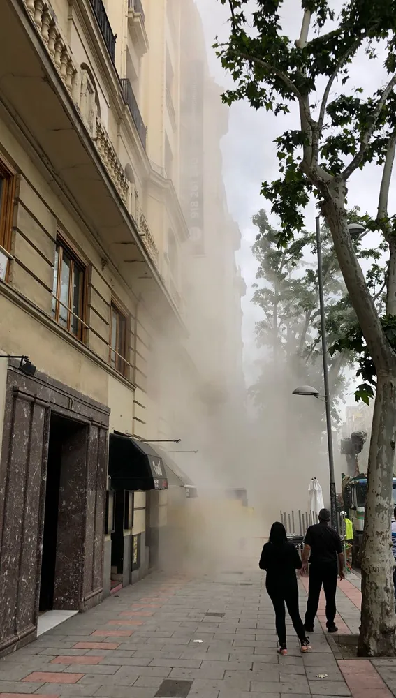Se derrumba el forjado de un edificio en rehabilitación en Madrid Se derrumba el forjado de un edificio en rehabilitación en Madrid