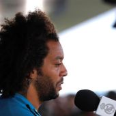 Marcelo durante el Media Day del Real Madrid