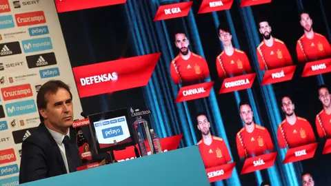 Julen Lopetegui ofrece la lista de convocados para el Mundial Julen Lopetegui ofrece la lista de convocados para el Mundial