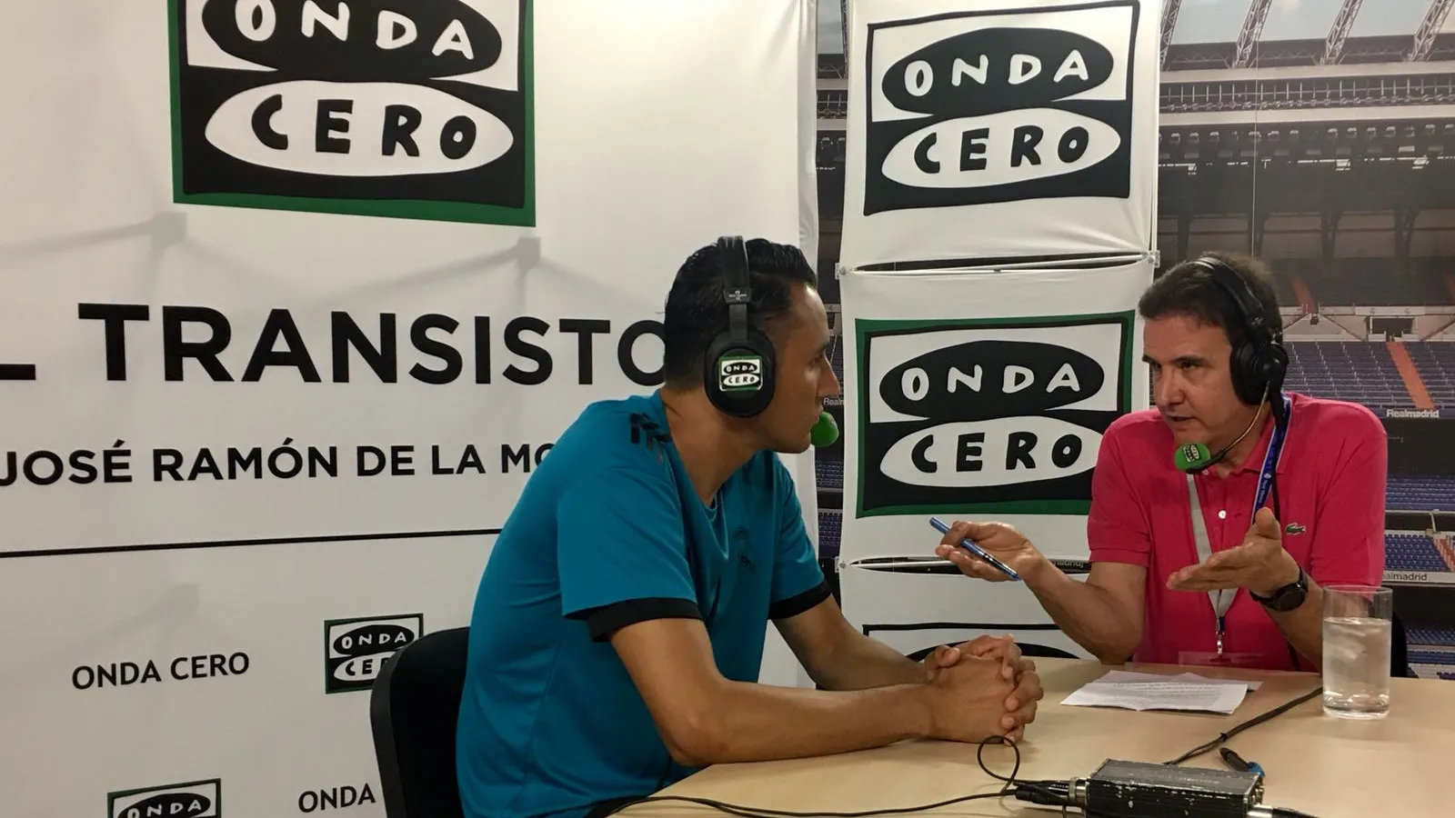 Keylor Navas, portero del Real Madrid, en El Transistor Keylor Navas, portero del Real Madrid, en El Transistor