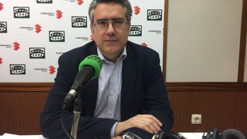 Miguel &Aacute;ngel Rodr&iacute;guez, portavoz del PP en el Ayuntamiento de Ciudad Real, durante la entrevista en Onda Cero