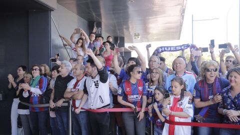 Recibimiento de la afici&oacute;n