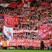 La afición del Liverpool. La afición del Liverpool.