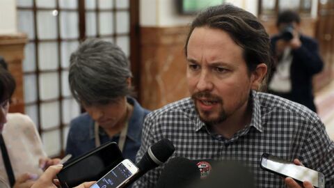 El l&iacute;der de Podemos, Pablo Iglesias