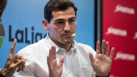 Iker Casillas, en un acto