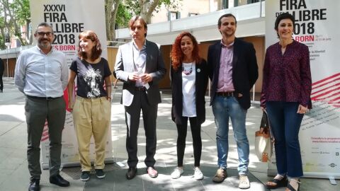 Diversas autoridades durante la presentaci&oacute;n de la Feria del Libro de Palma 