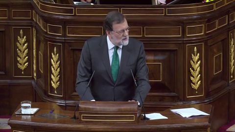 Rajoy ironiza con que S&aacute;nchez mantenga los PGE del PP y que Podemos se los tenga que "comer con patatas"
