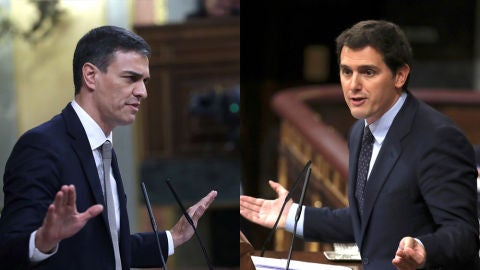 Pedro S&aacute;nchez y Albet Rivera