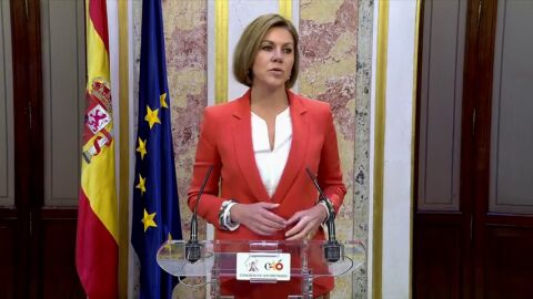 Cospedal: Rajoy no va a dimitir porque el PP no podr&iacute;a seguir en el Gobierno 