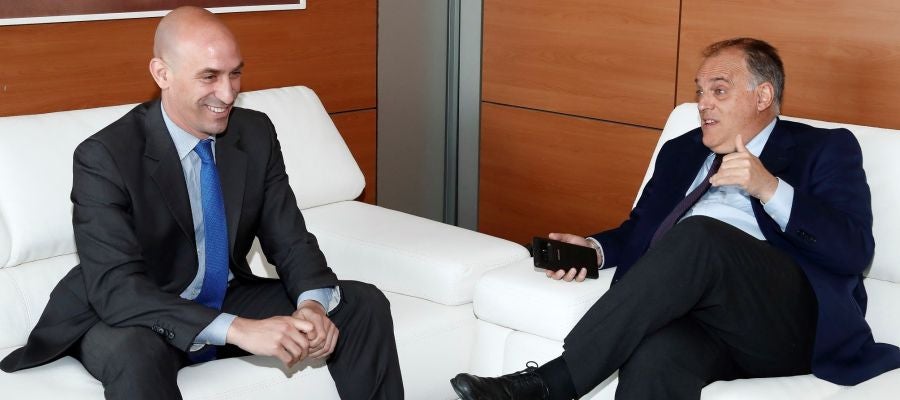 Reunión entre Rubiales y Tebas Reunión entre Rubiales y Tebas