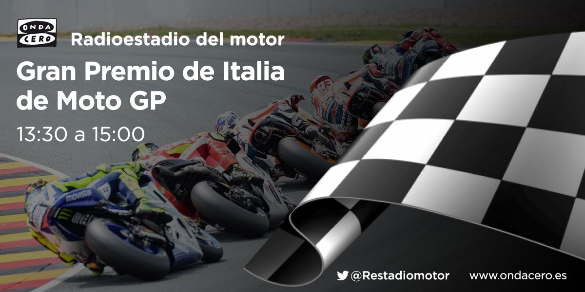 Escucha en directo el GP de Italia de MotoGP en Radioestadio del Motor a través de Ondacero.es y aplicación móvil Escucha en directo el GP de Italia de MotoGP en Radioestadio del Motor a través de Ondacero.es y aplicación móvil