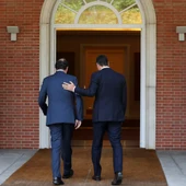 Mariano Rajoy y Pedro Sánchez en el Palacio de la Moncloa Mariano Rajoy y Pedro Sánchez en el Palacio de la Moncloa
