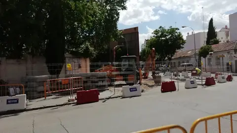 Rotonda Ronda Ancha obras rotondas Alcalá