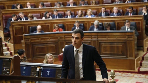 Pedro S&aacute;nchez en la moci&oacute;n de censura
