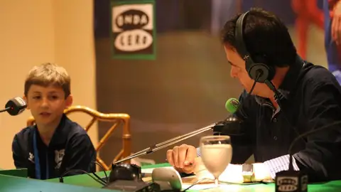 Unax con José Ramón de la Morena en El Transistor. Unax con José Ramón de la Morena en El Transistor.