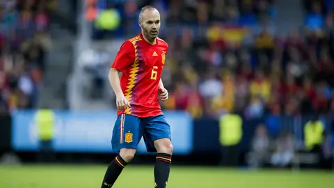 Iniesta, con España Iniesta, con España