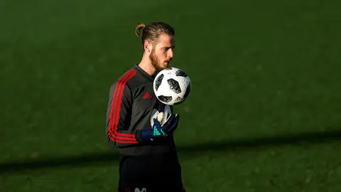 De Gea, en un entrenamiento De Gea, en un entrenamiento