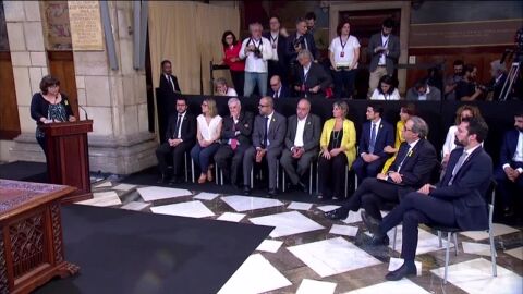 Los 13 consellers de Quim Torra toman posesi&oacute;n de sus cargos