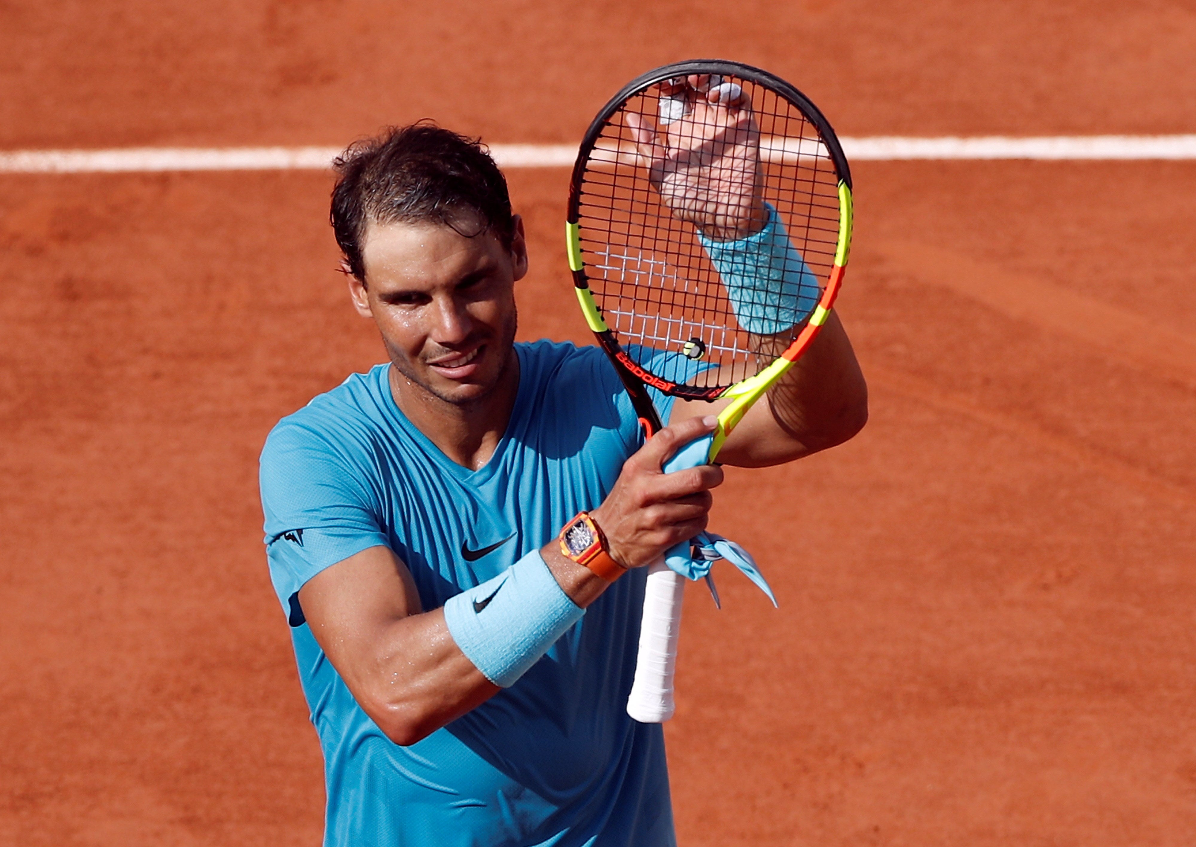 <p>Rafa Nadal tumba a Gasquet en tres sets y se mete en octavos de Roland Garros</p> <p>Rafa Nadal tumba a Gasquet en tres sets y se mete en octavos de Roland Garros</p>