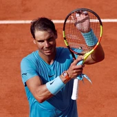 Rafa Nadal celebra su victoria en tierra batida Rafa Nadal celebra su victoria en tierra batida