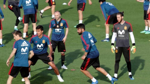 Entrenamiento de Espa&ntilde;a