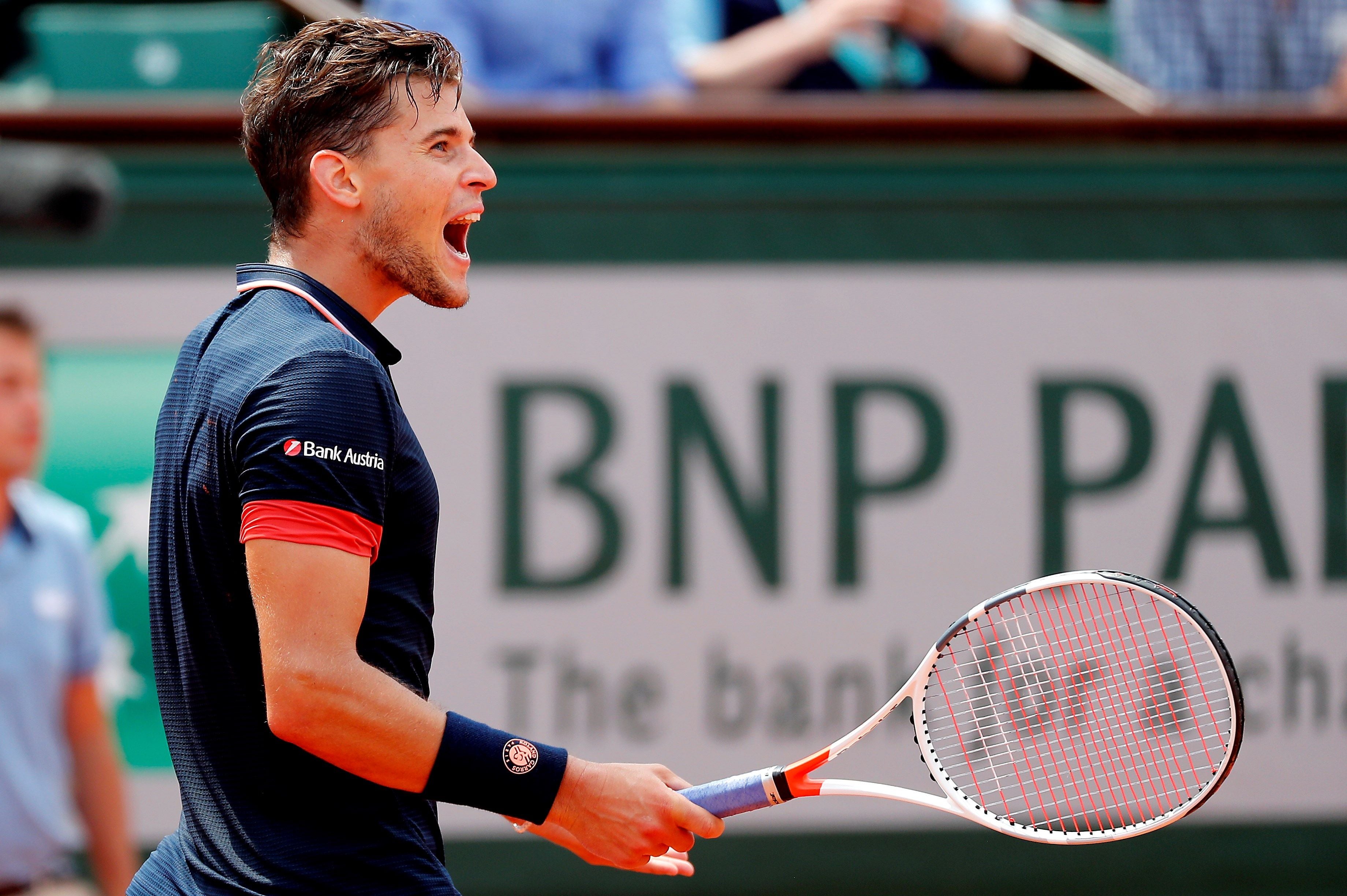 <p>Dominic Thiem se mete en la final de Roland Garros tras vencer a Cecchinato en tres sets</p> <p>Dominic Thiem se mete en la final de Roland Garros tras vencer a Cecchinato en tres sets</p>