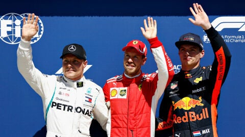 Vettel, Bottas y Verstappen, los m&aacute;s r&aacute;pidos de la Q3 de Canad&aacute;